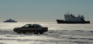 Auto-Verkehr auf der Ostsee